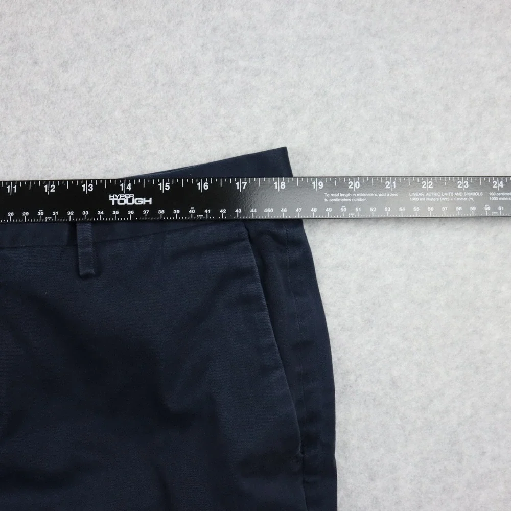 Banana Republic Pants Mens 36x34‎ Tapered Fit Khaki Stretch Flex Flat Front Blue